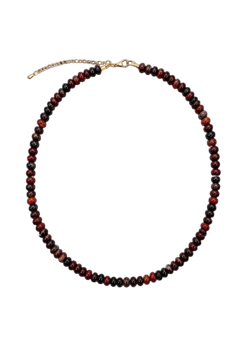 Red Jasper Rondelle Beaded Necklace