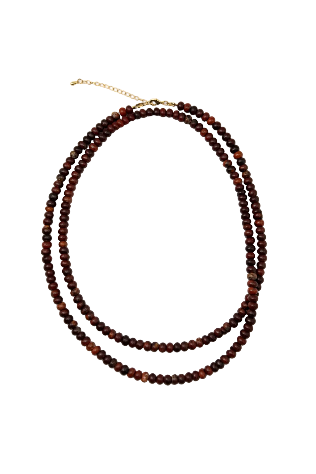 Red Jasper Rondelle Beaded Necklace