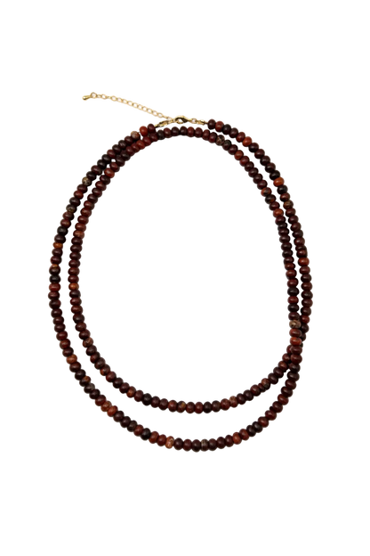 Red Jasper Rondelle Beaded Necklace