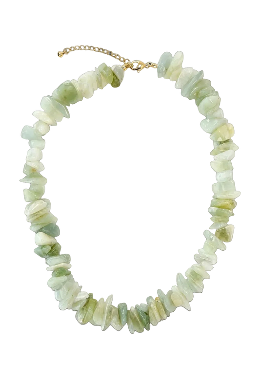 Sea Green Serpentine Beaded Necklace