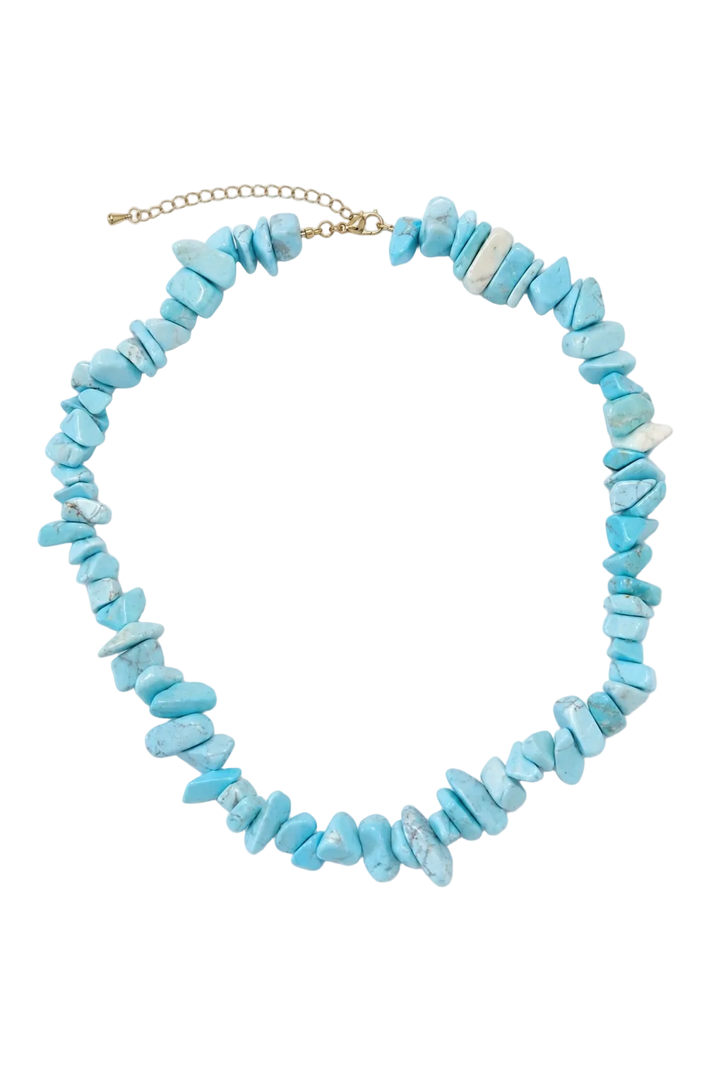 Turquoise Howlite Chip Necklace